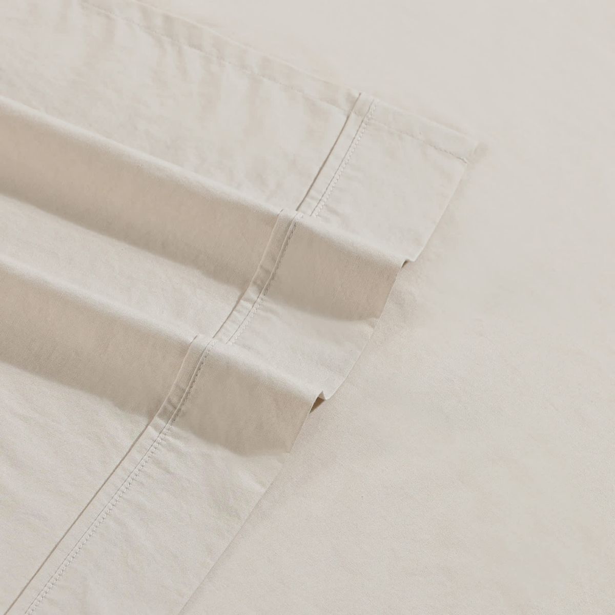 Washed Percale Cotton Sheet Set