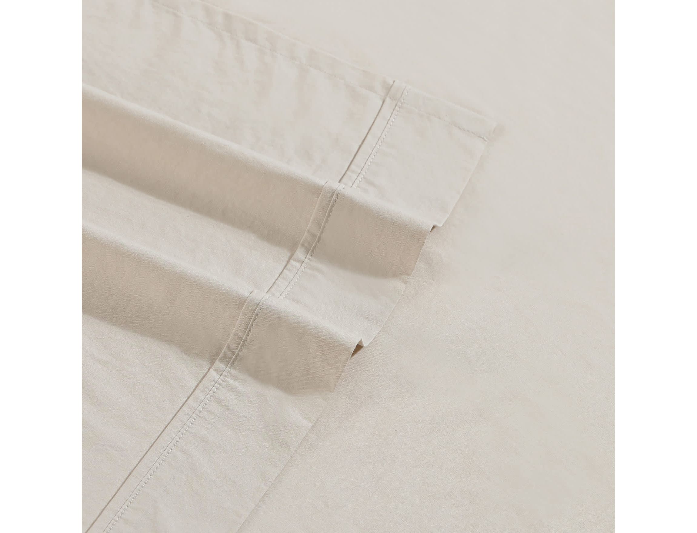 Washed Percale Cotton Sheet Set