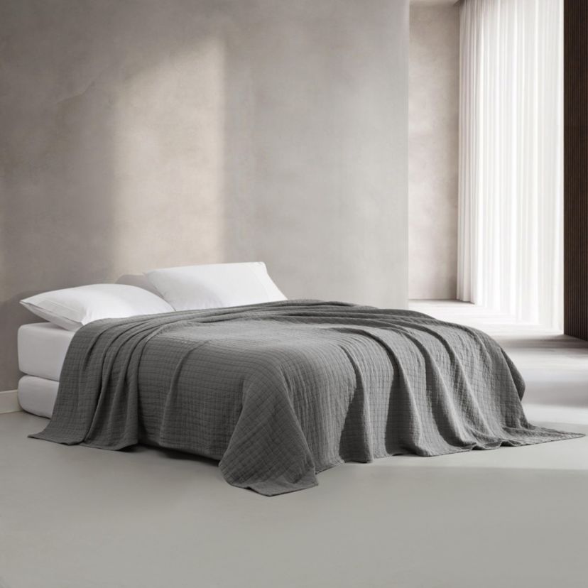 Essential Garment Washed Cotton Coverlet