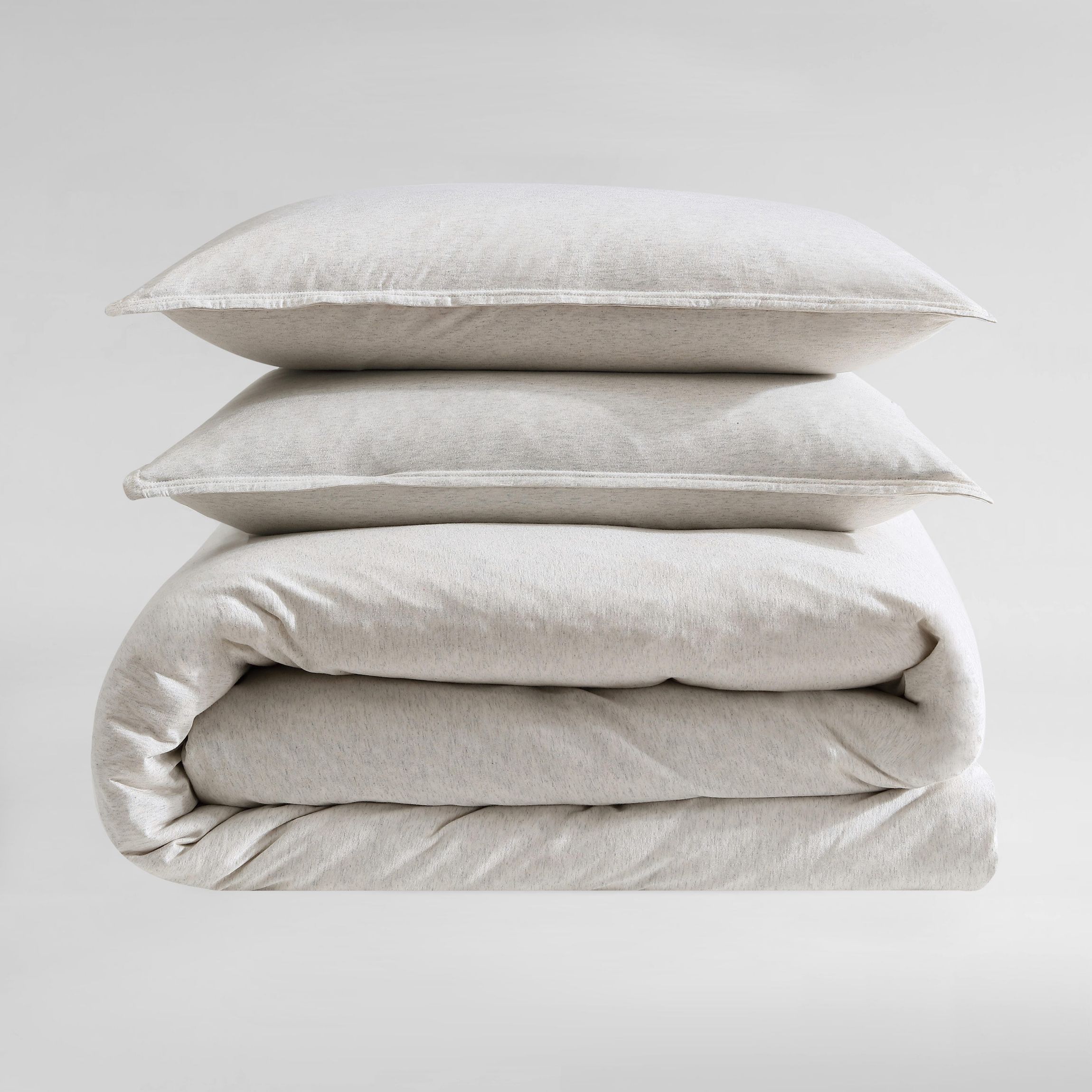 Modern Cotton Melange - Blue King Duvet Cover Set-3 Piece