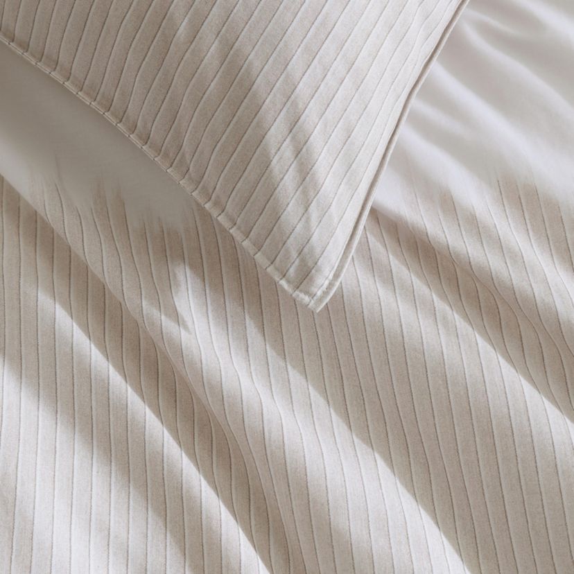 Ikat Pinstripe - Pink Queen Duvet Cover Set-3 Piece