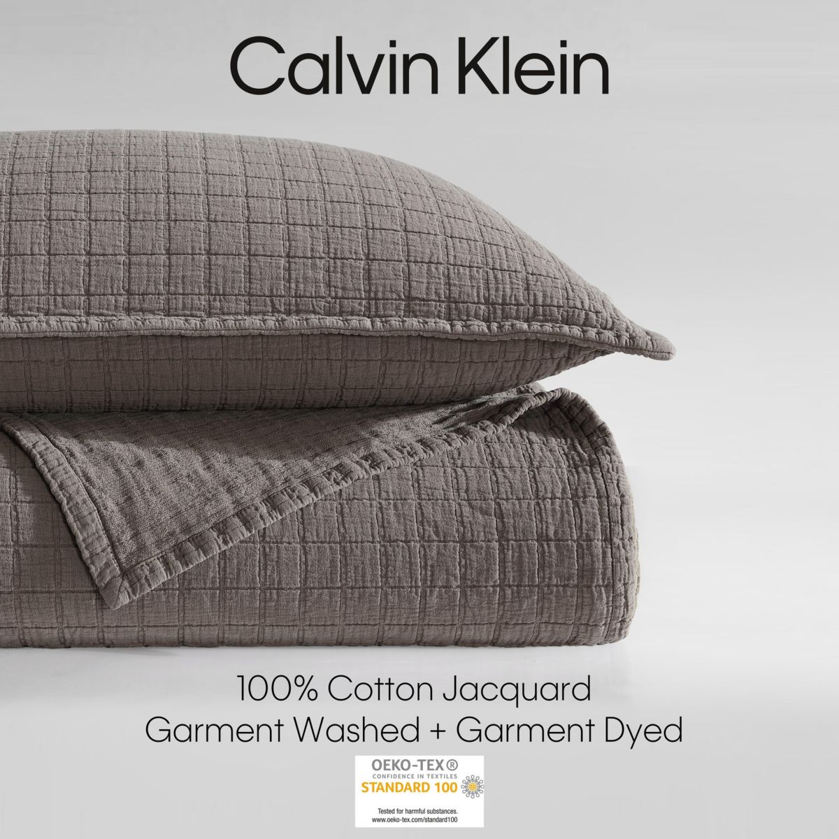 Essential Garment Washed Green King Sham-1 Piece