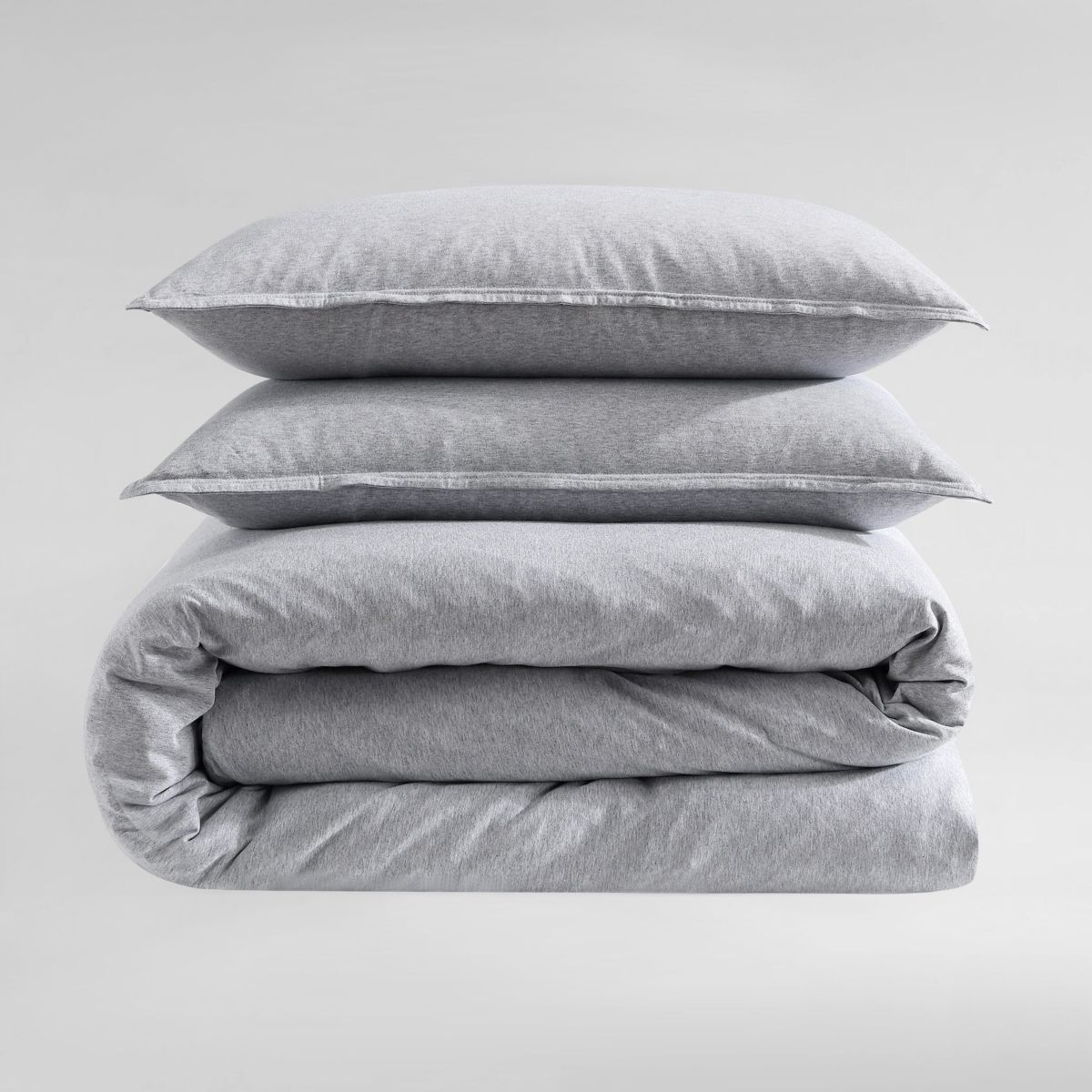 Modern Cotton Melange Natural Queen Comforter-Sham Set-3 Piece