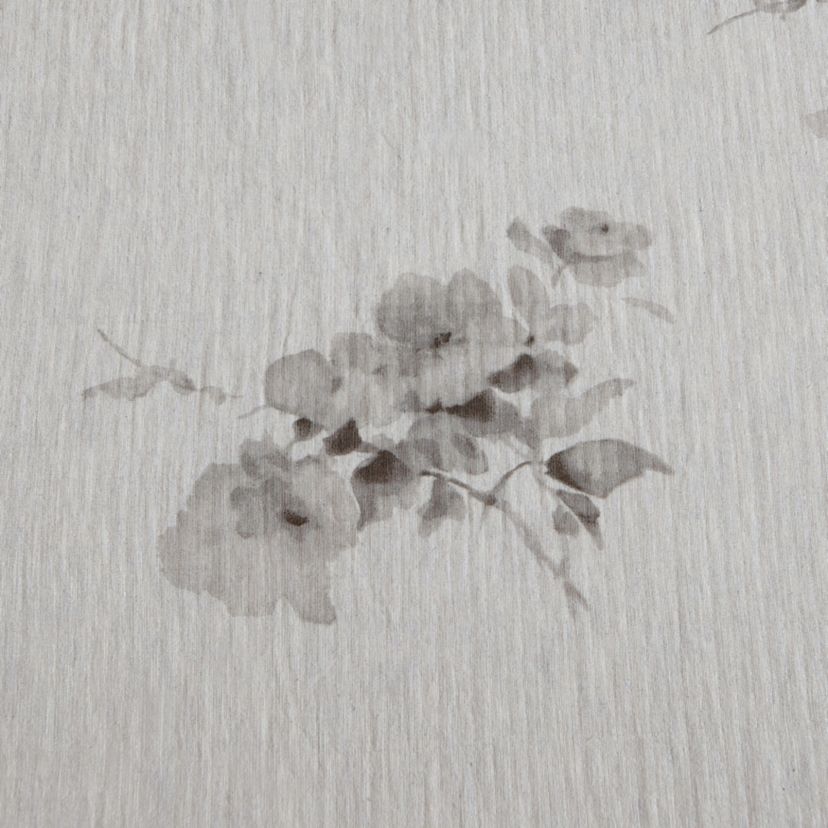 Aquarelle Floral - Brown Queen Duvet Cover Set-3 Piece