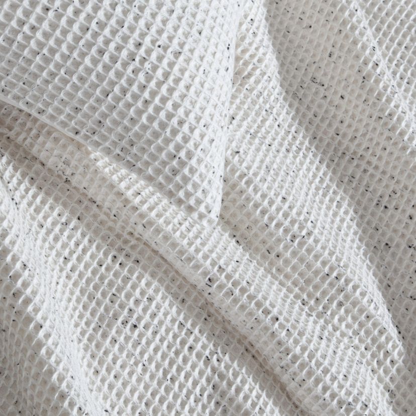 Speckled Waffle Natural King Duvet Cover Set-3 Piece
