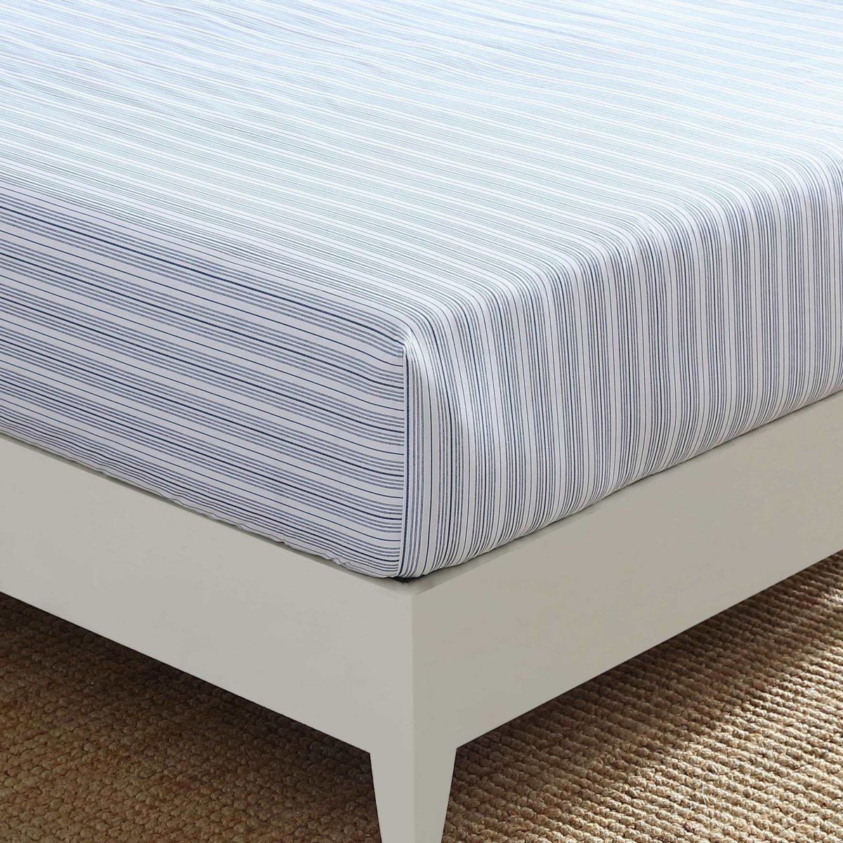 Nautica Beaux Stripe 100% Cotton Fitted Sheet