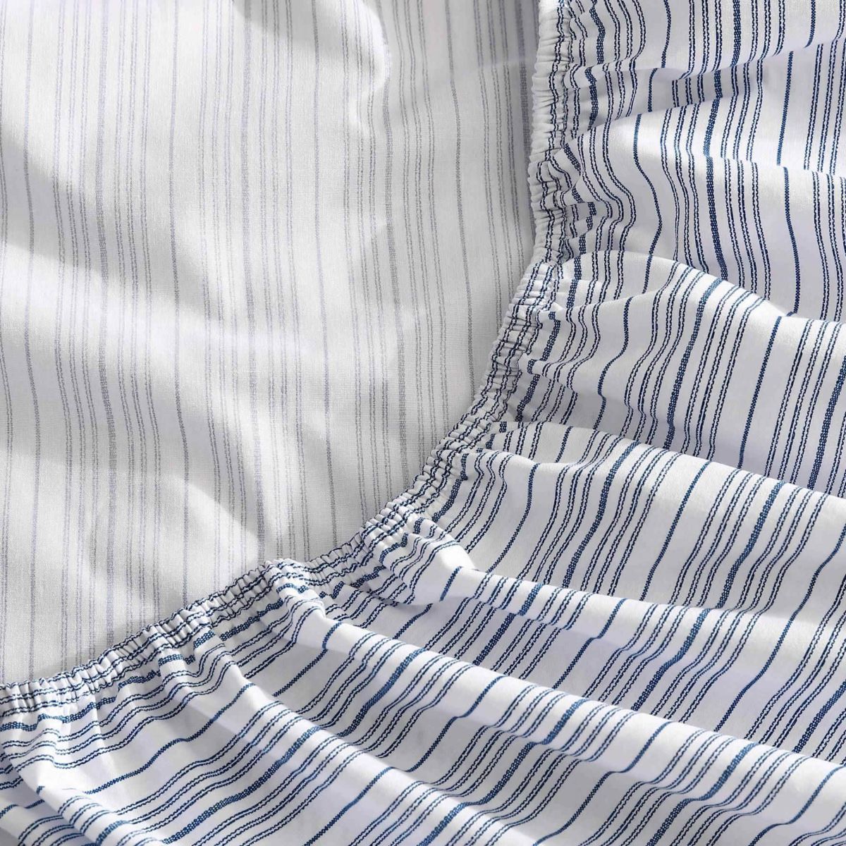 Nautica Beaux Stripe 100% Cotton Fitted Sheet