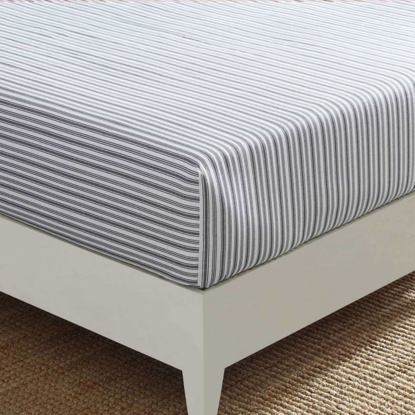 Nautica Coleridge Stripe 100% Cotton Fitted Sheet