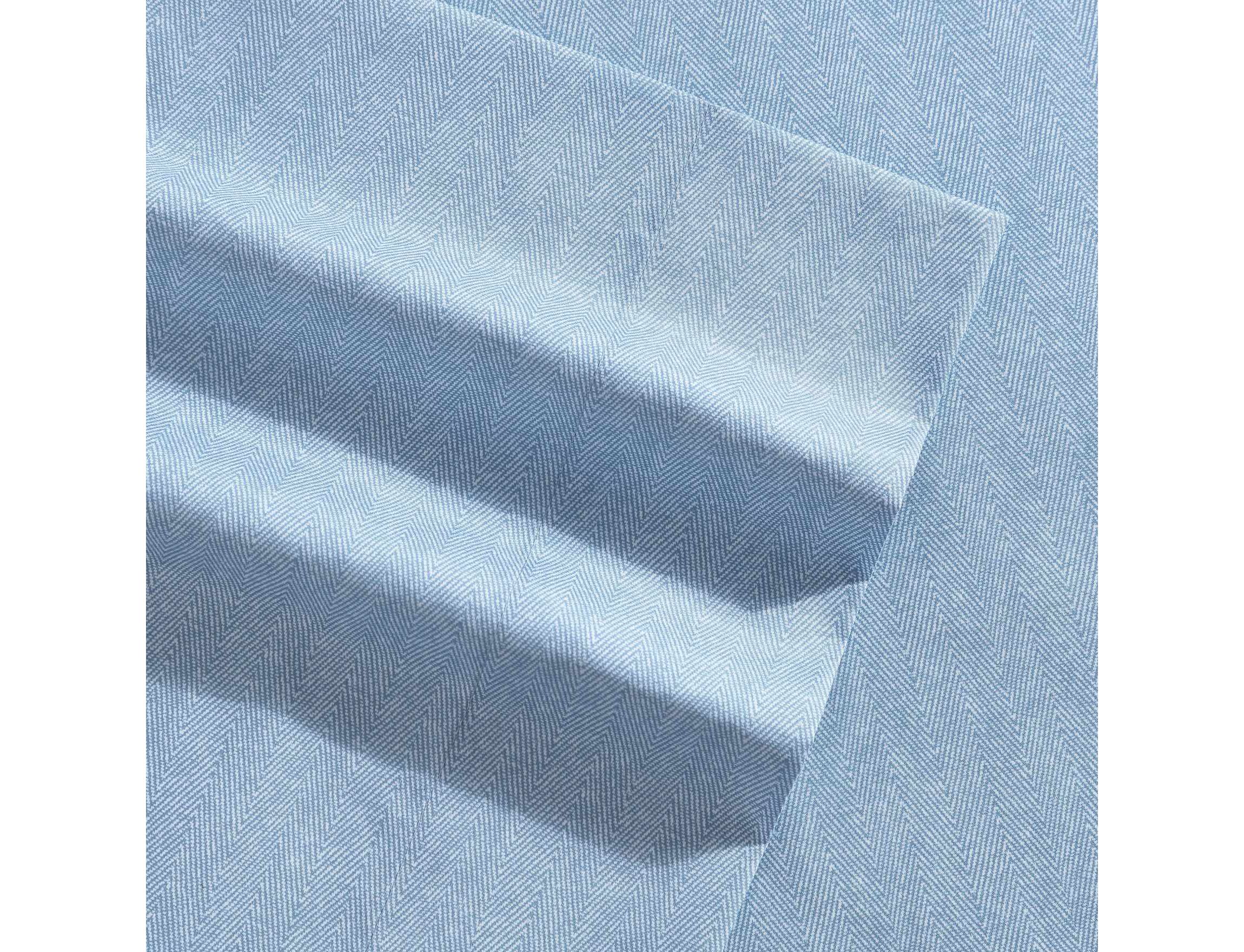 Nautica Herringbone Coastal Microfiber Sheet Set