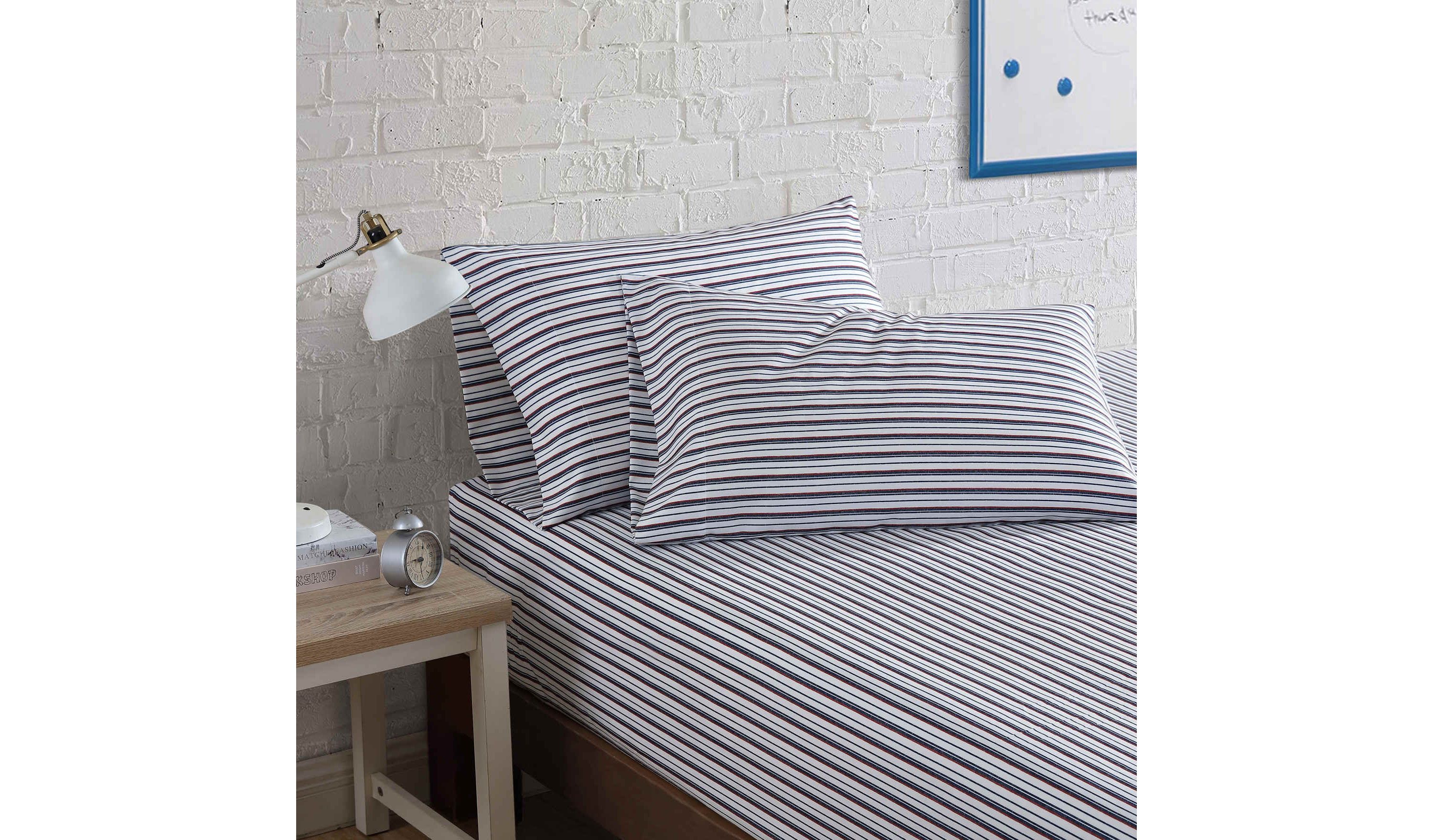 Nautica Aevery Stripe Microfiber Sheet Set