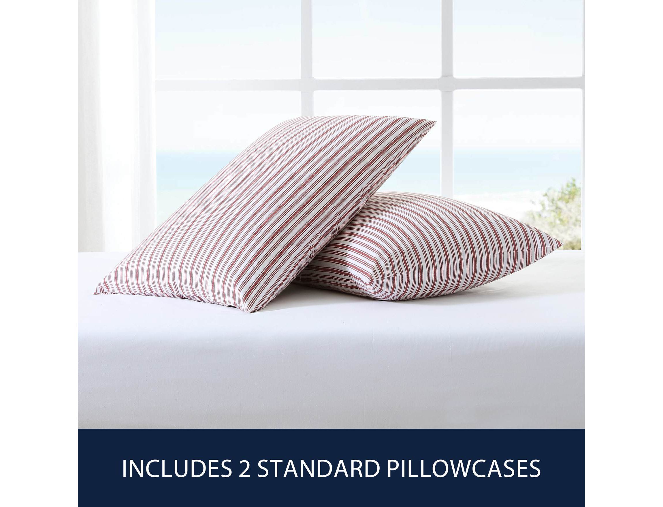 Nautica Coleridge Stripe 100% Cotton Pillowcase