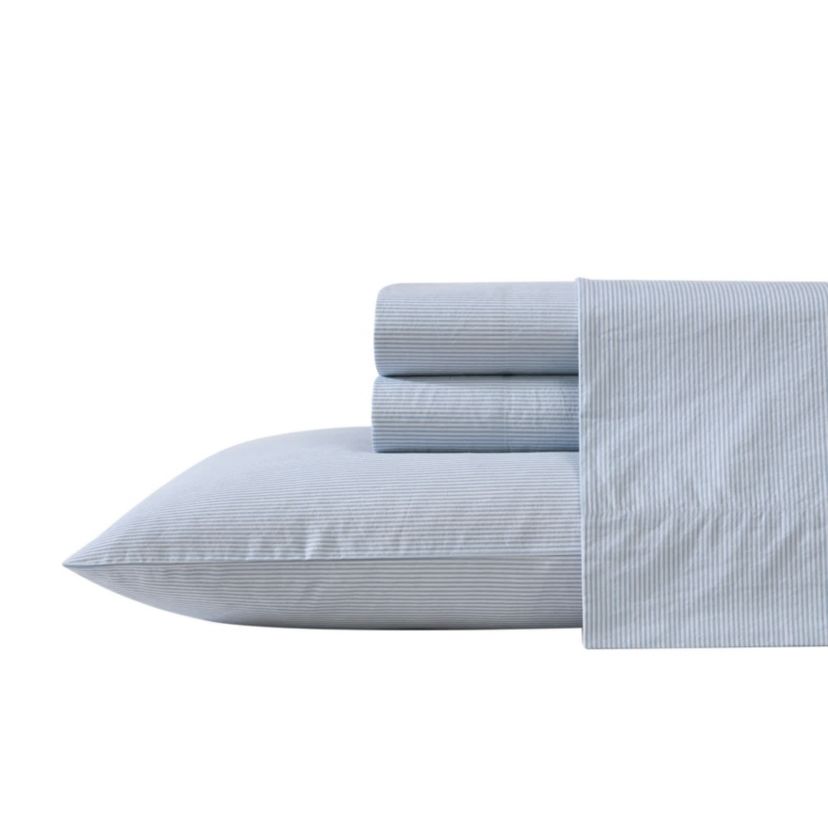 Penny Pinstripe 100% Cotton Sheet Set