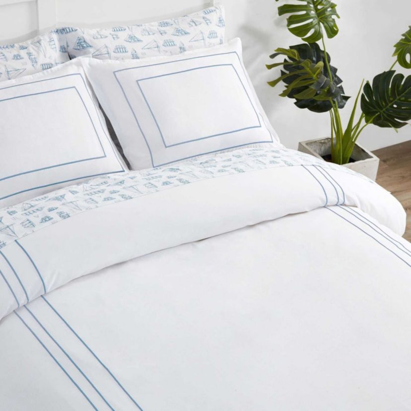 Alden Cotton Blend Plain Weave Duvet Cover Set