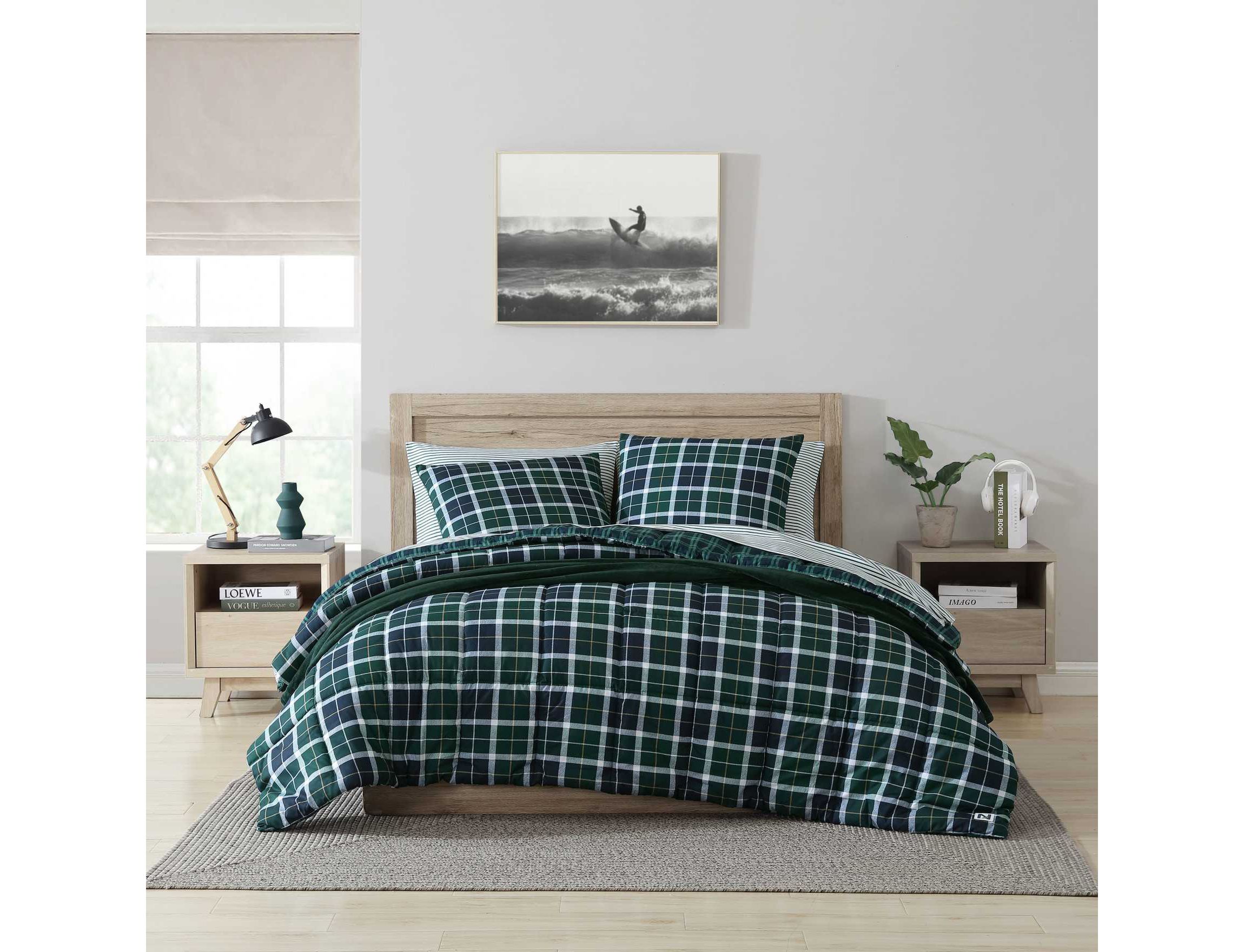 Northsail Plaid Microfiber Duvet Cover Set