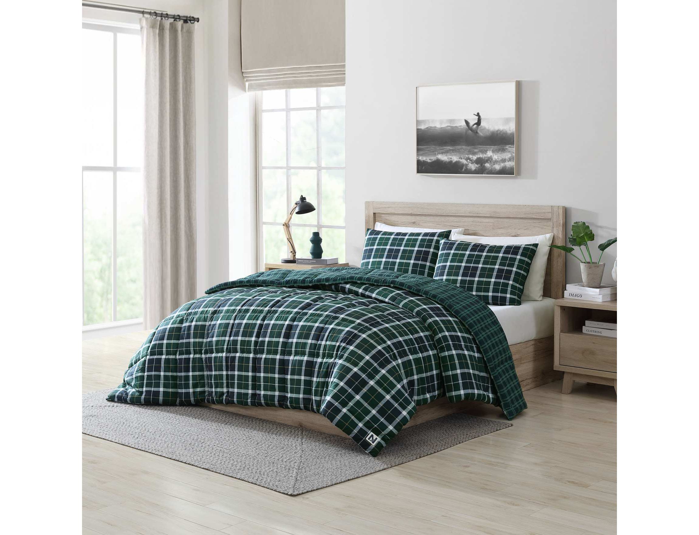 Northsail Plaid Microfiber Duvet Cover Set