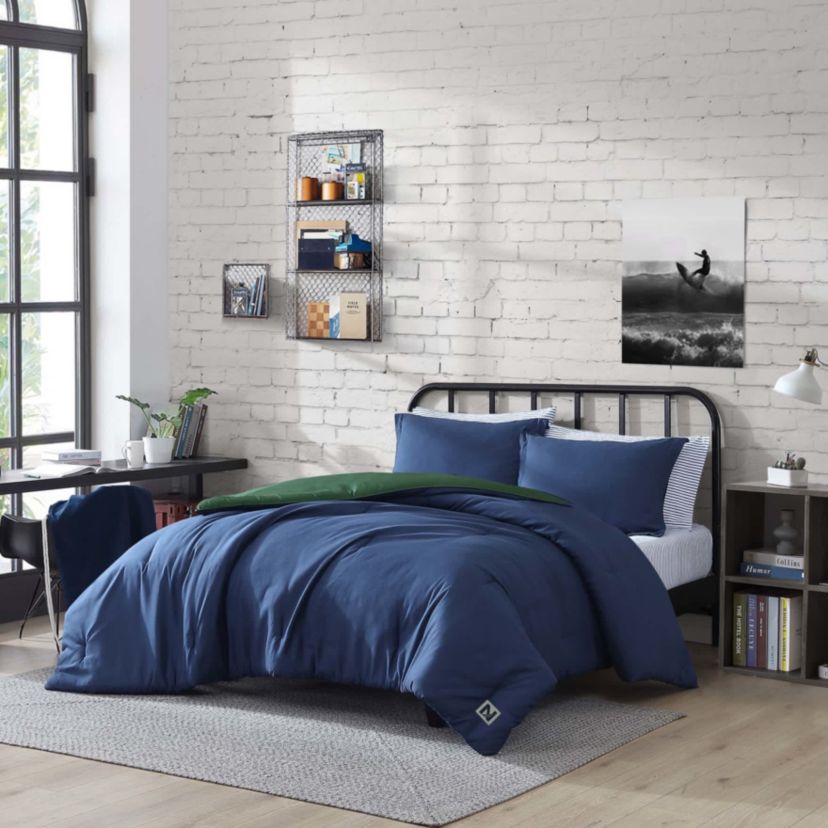 Solid Microfiber Microfiber Bed Set