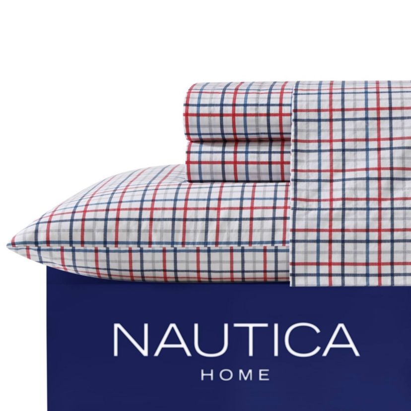 Boating Tattersall 100% Cotton Sheet Set