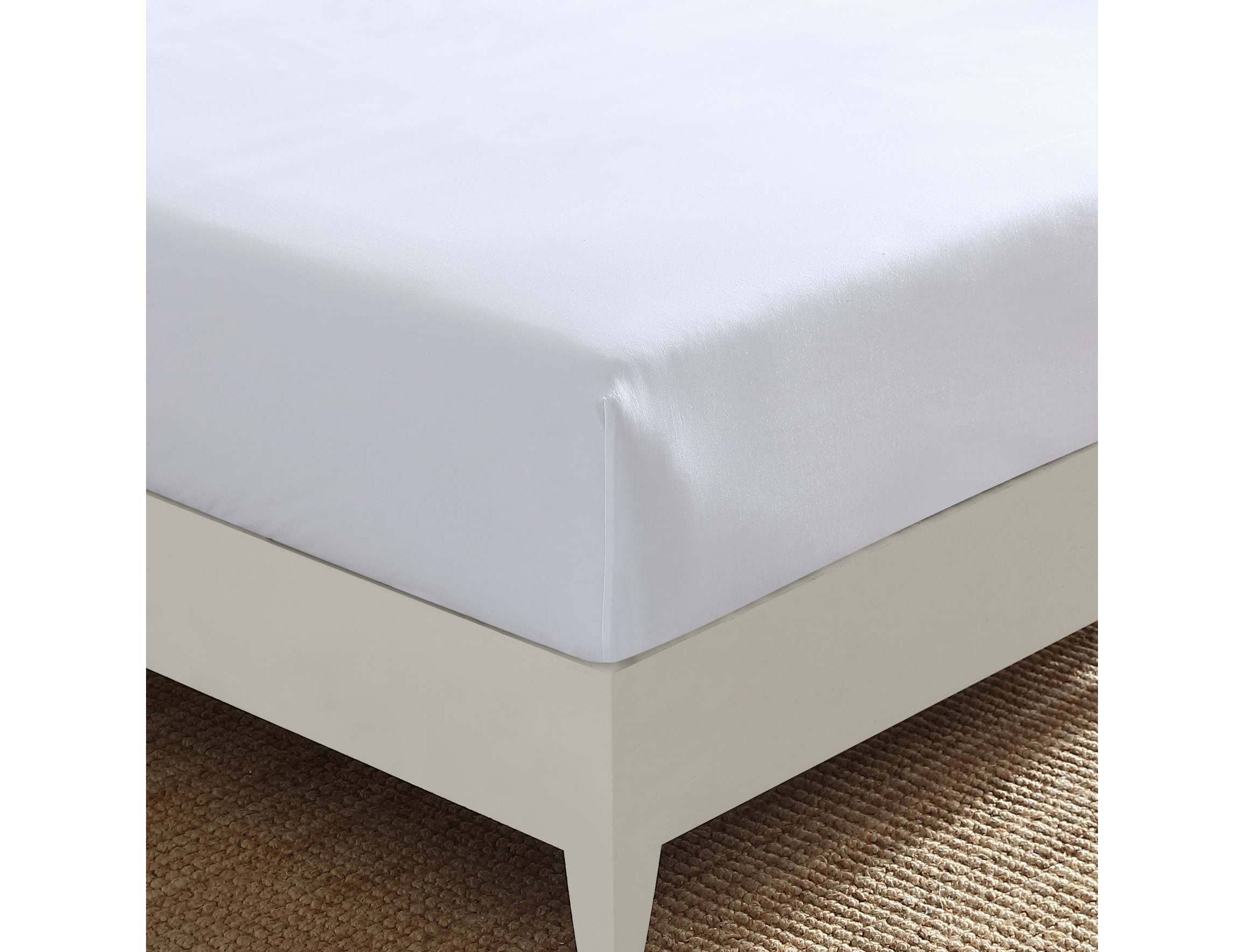 T200 Solid 100% Cotton Fitted Sheet