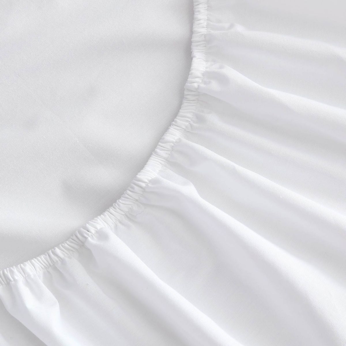 T200 Solid 100% Cotton Fitted Sheet