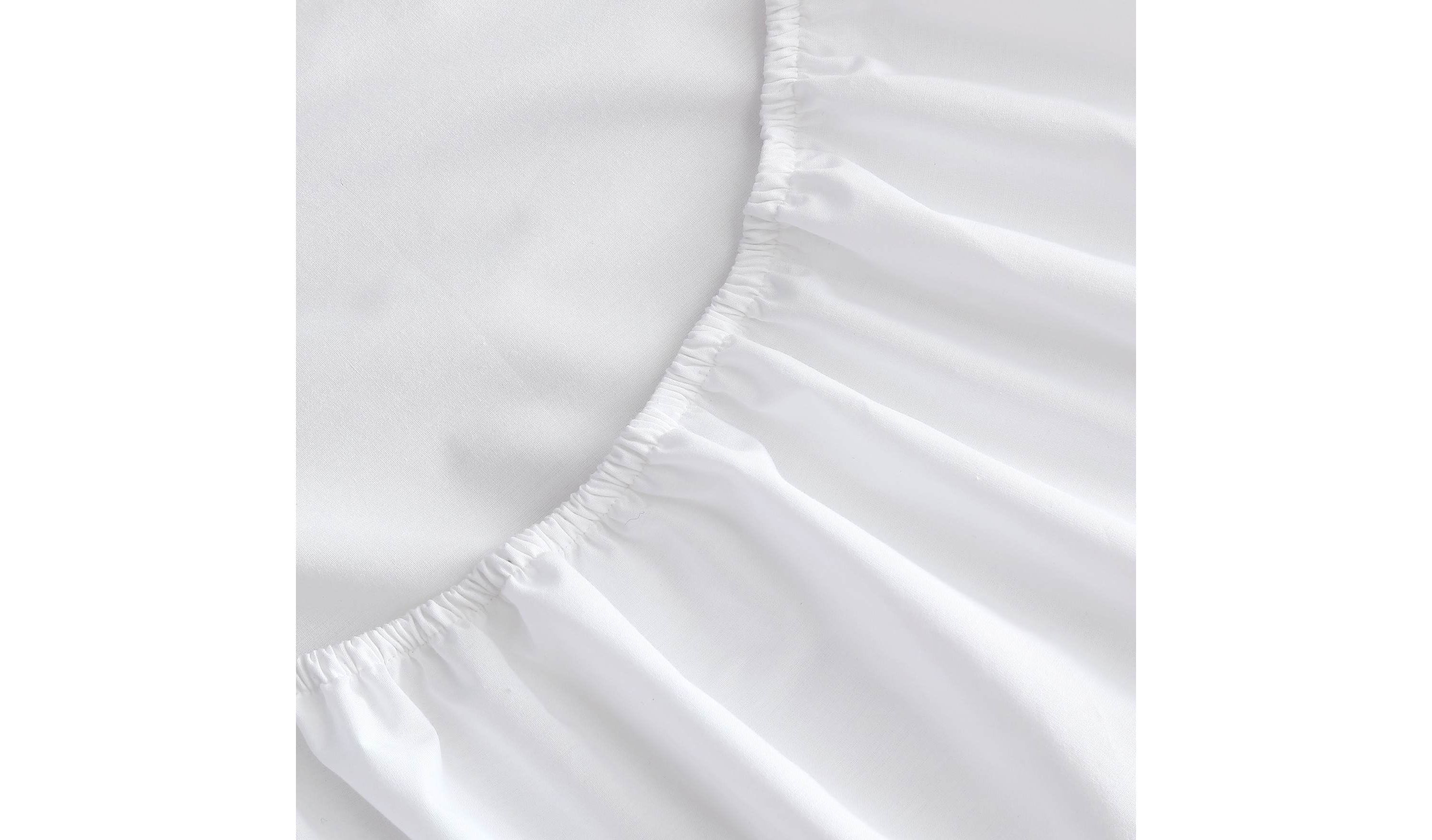 T200 Solid 100% Cotton Fitted Sheet