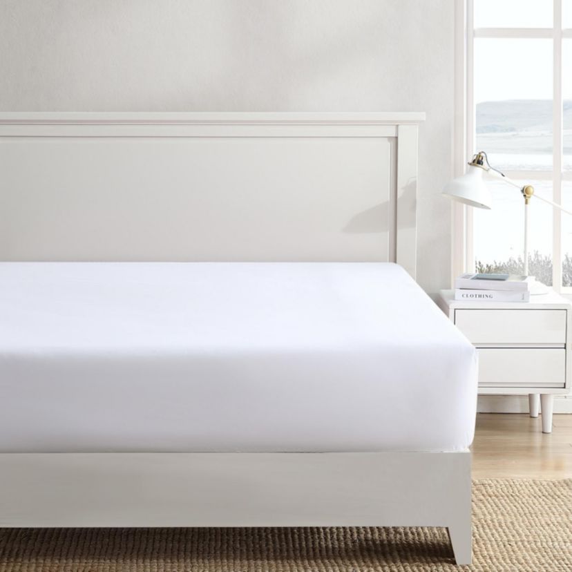 T200 Solid 100% Cotton Fitted Sheet