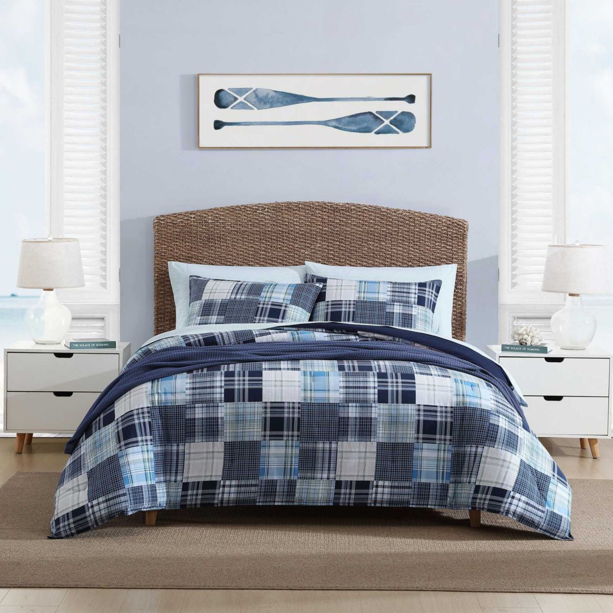 Mason Patchwork 100% Cotton Comforter-Sham Set