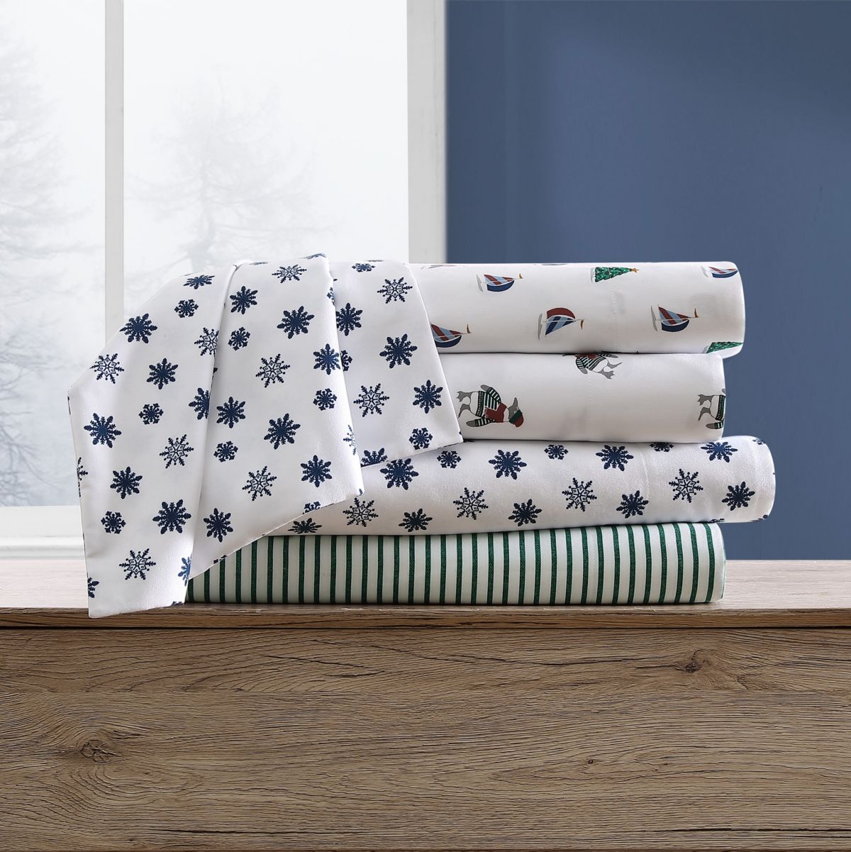 Holiday Sails Microfiber Sheet Set