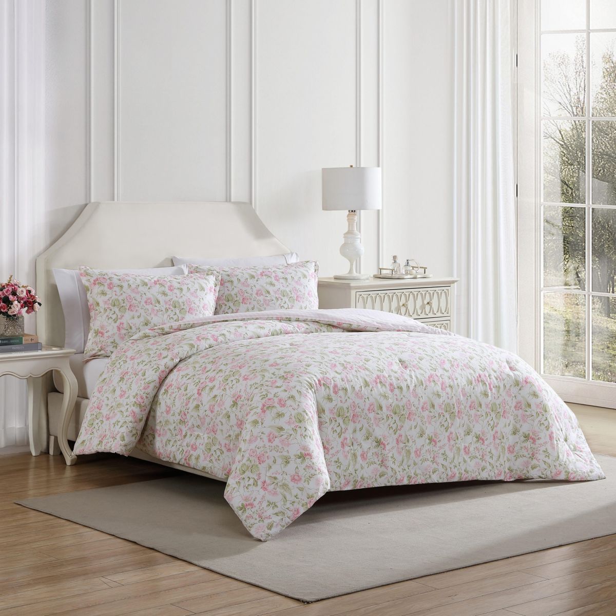 Morning Gloria 100% Cotton Comforter-Sham Set