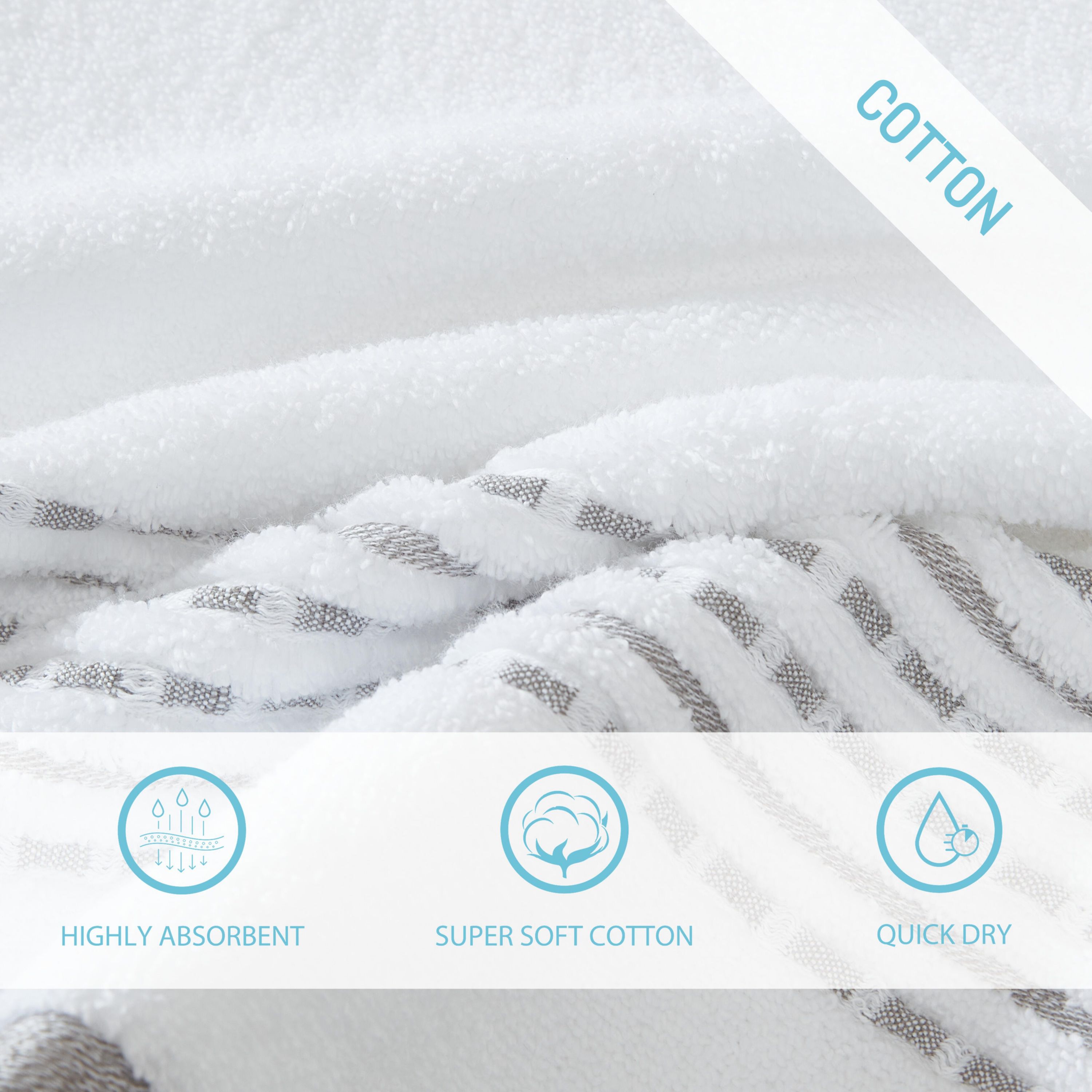 Cliff Side 100% Cotton Towel Set