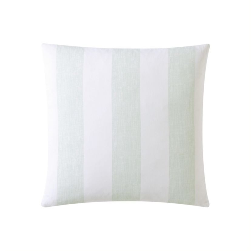 Awning Stripe 100% Cotton Decorative Pillow