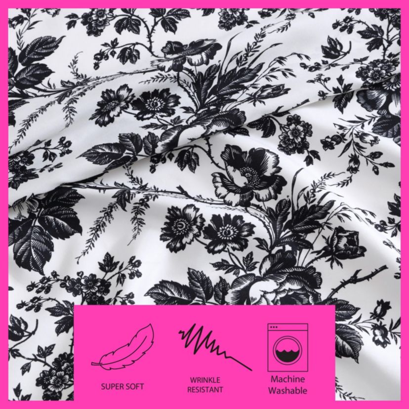 Betseys Toile Microfiber Sheet Set