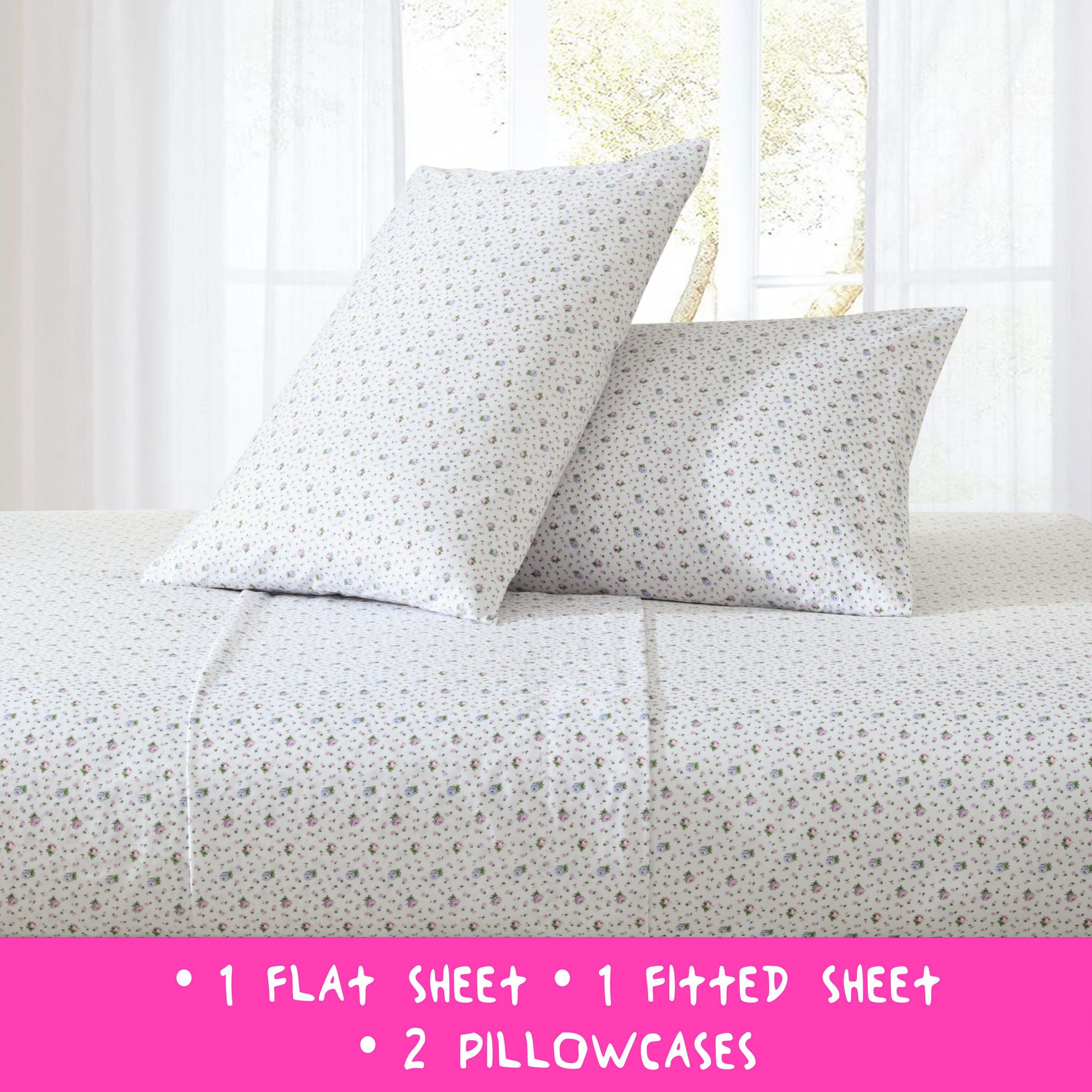 Pretty Floral Ditsy Microfiber Sheet Set