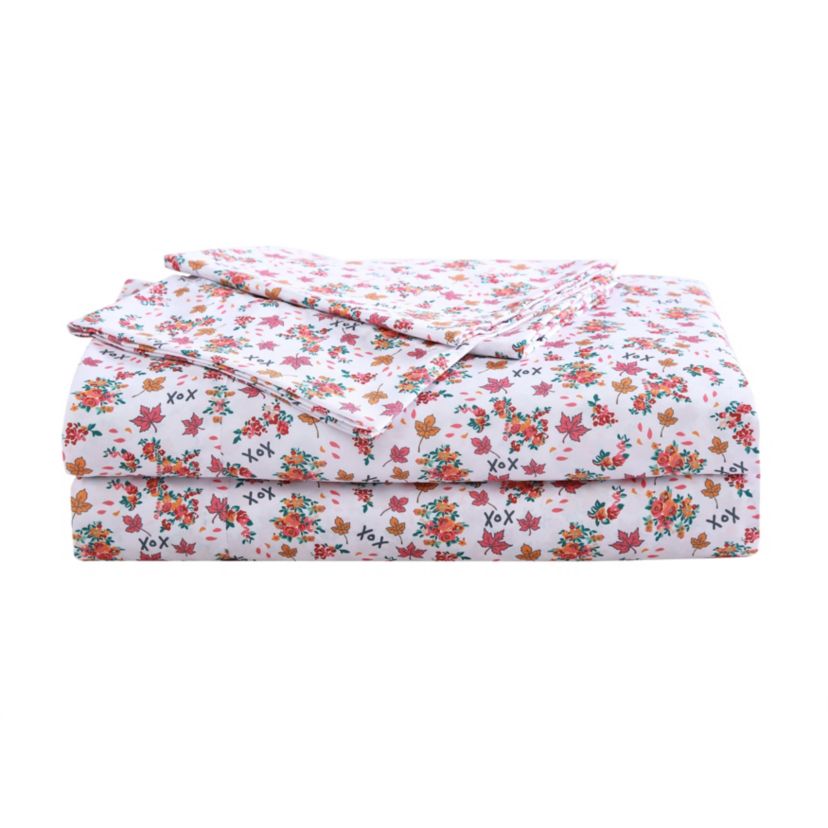 Fall Foliage Microfiber Sheet Set