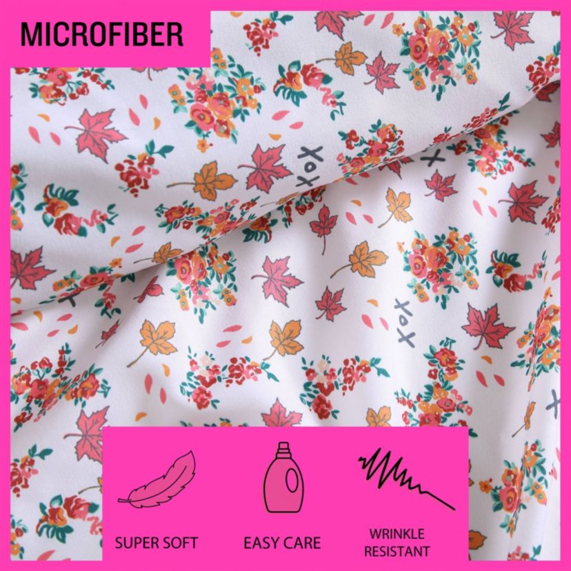 Fall Foliage Microfiber Sheet Set