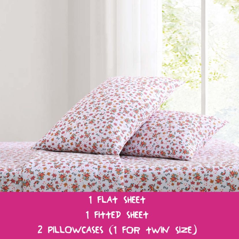 Fall Foliage Microfiber Sheet Set
