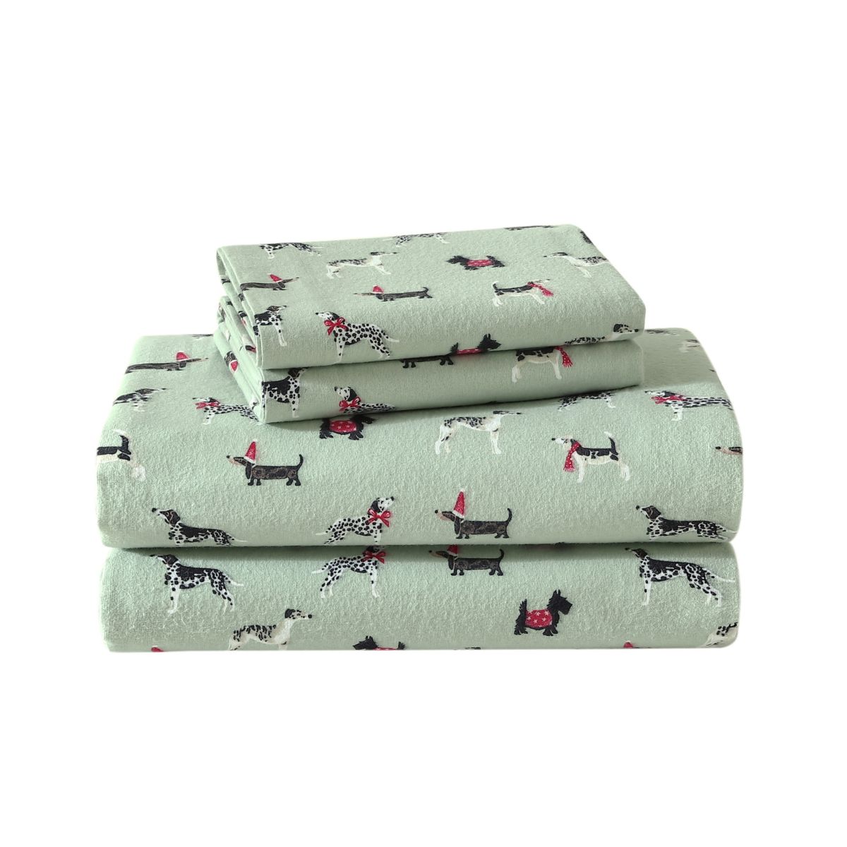 Holiday Pups 100% Cotton Sheet Set