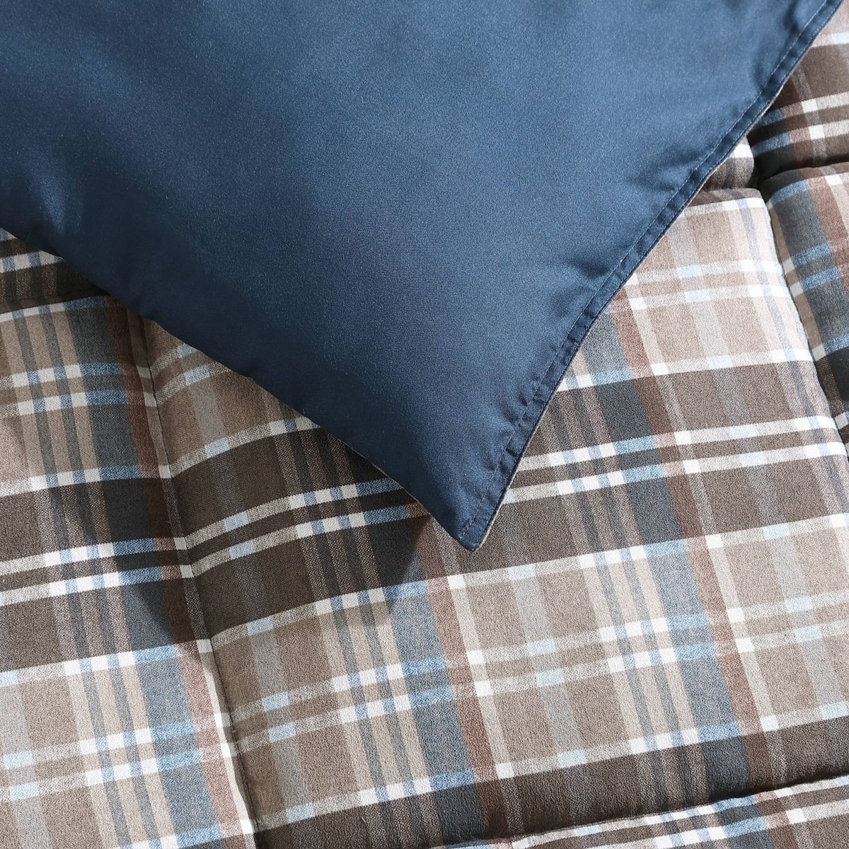 Rugged Plaid Microfiber Comforter-Sham Set
