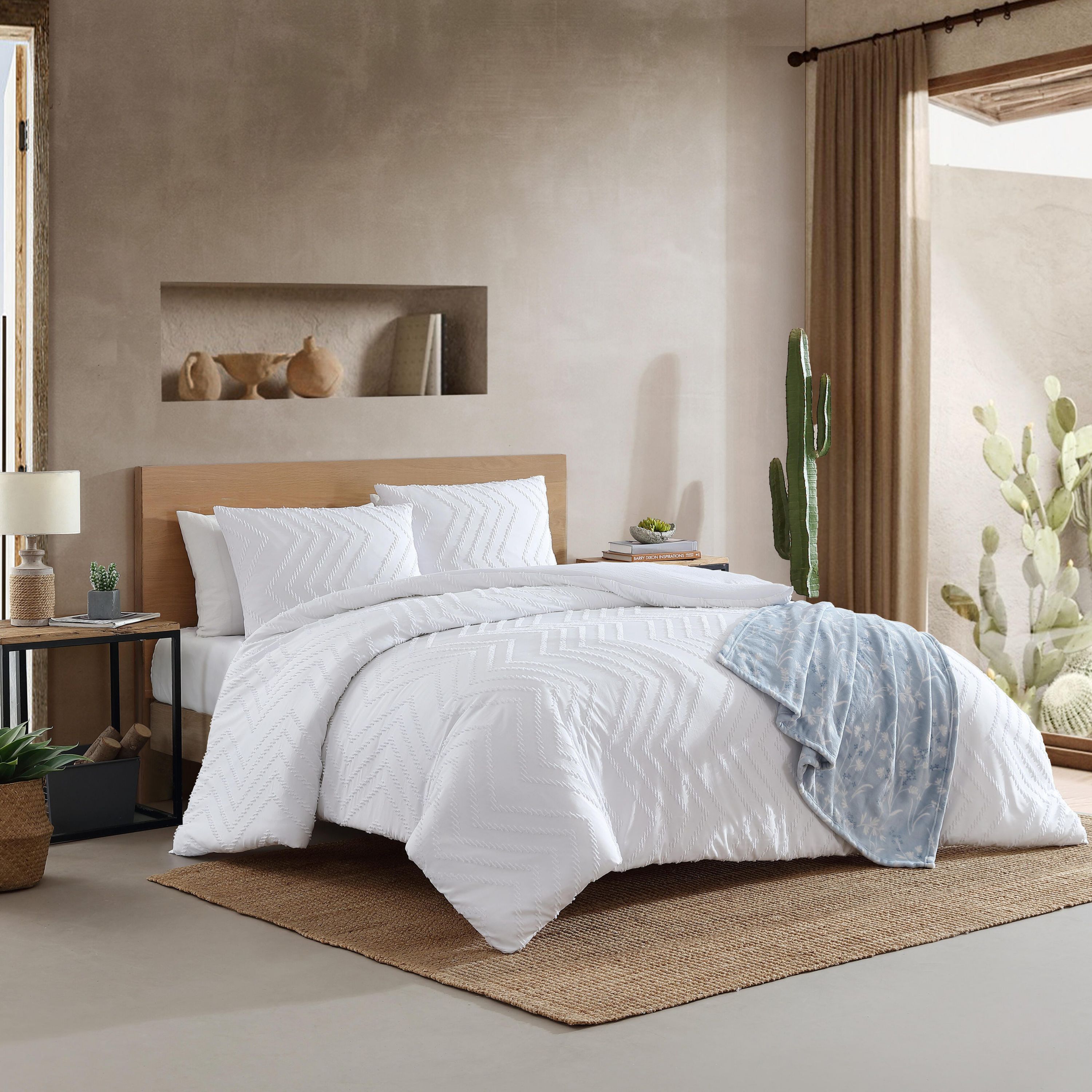 Prarie Zig Zag Microfiber Comforter Sham Bonus Set