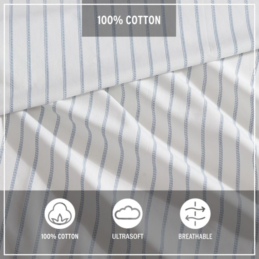 Essential Stripe 100% Cotton Sheet Set