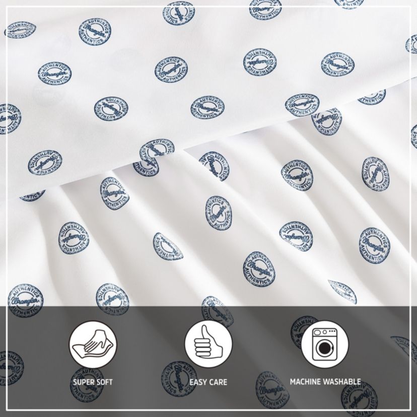 Tossed Button Microfiber Sheet Set