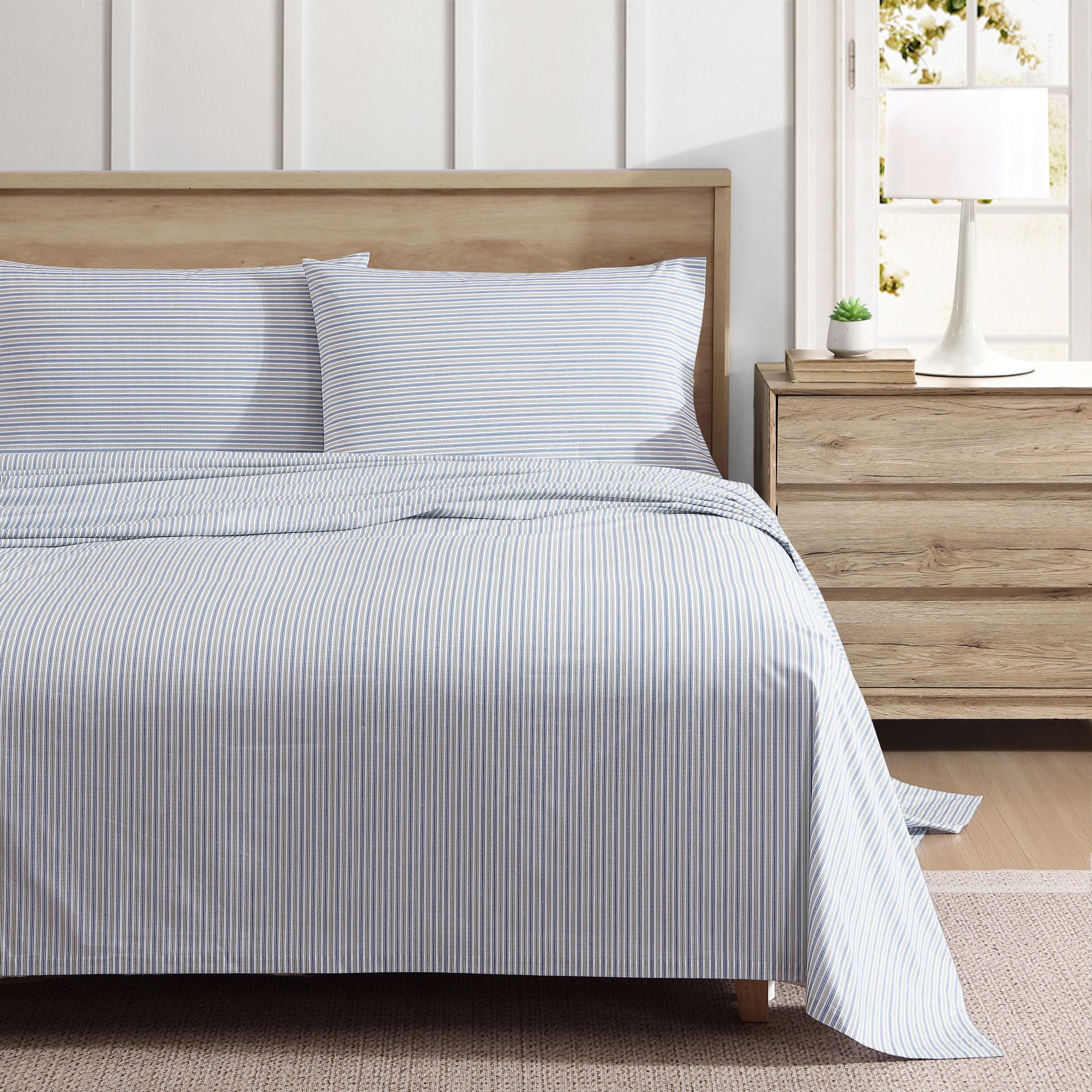 Ticking Stripe 100% Cotton Sheet Set