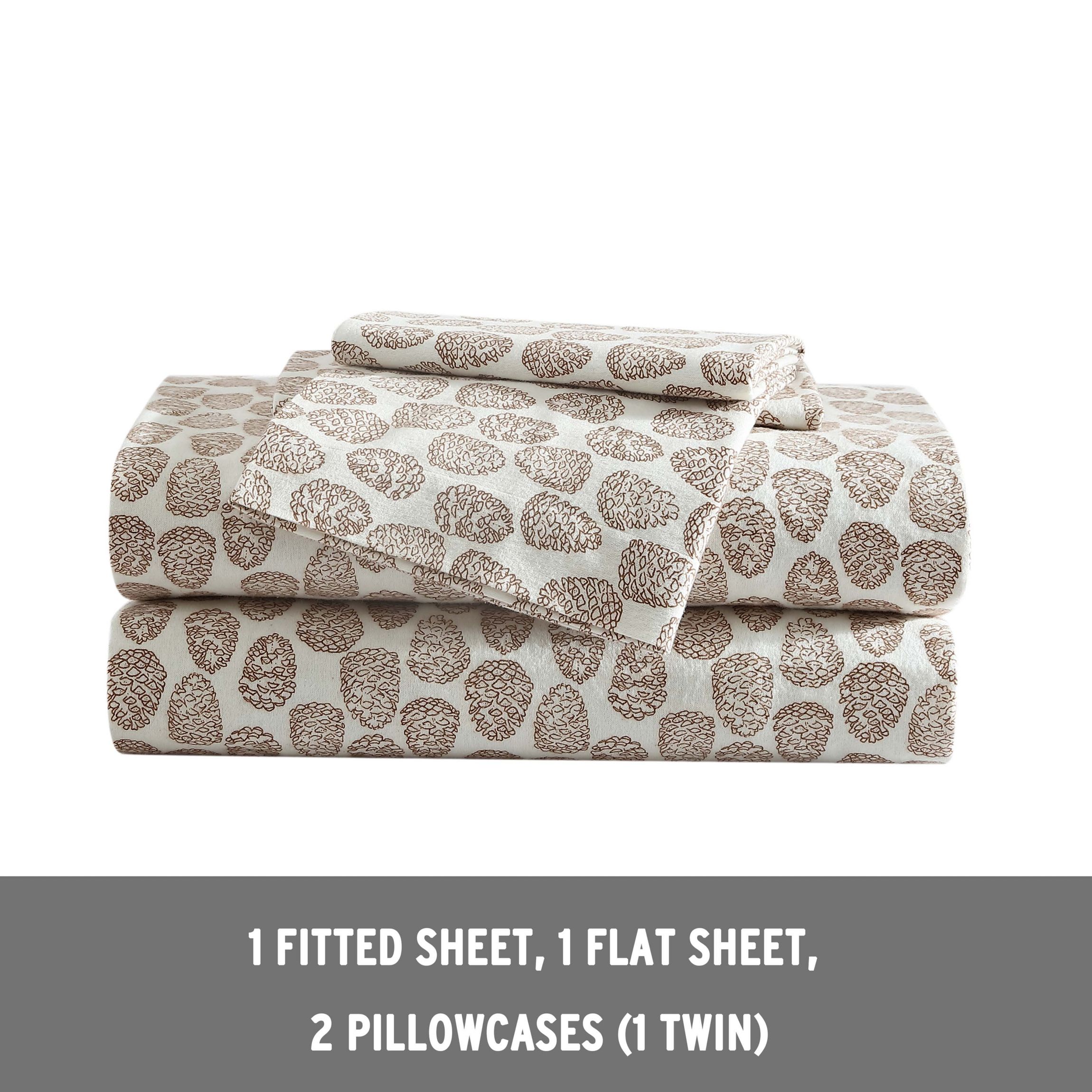 Little Creek Pine Cone 100% Cotton Sheet Set