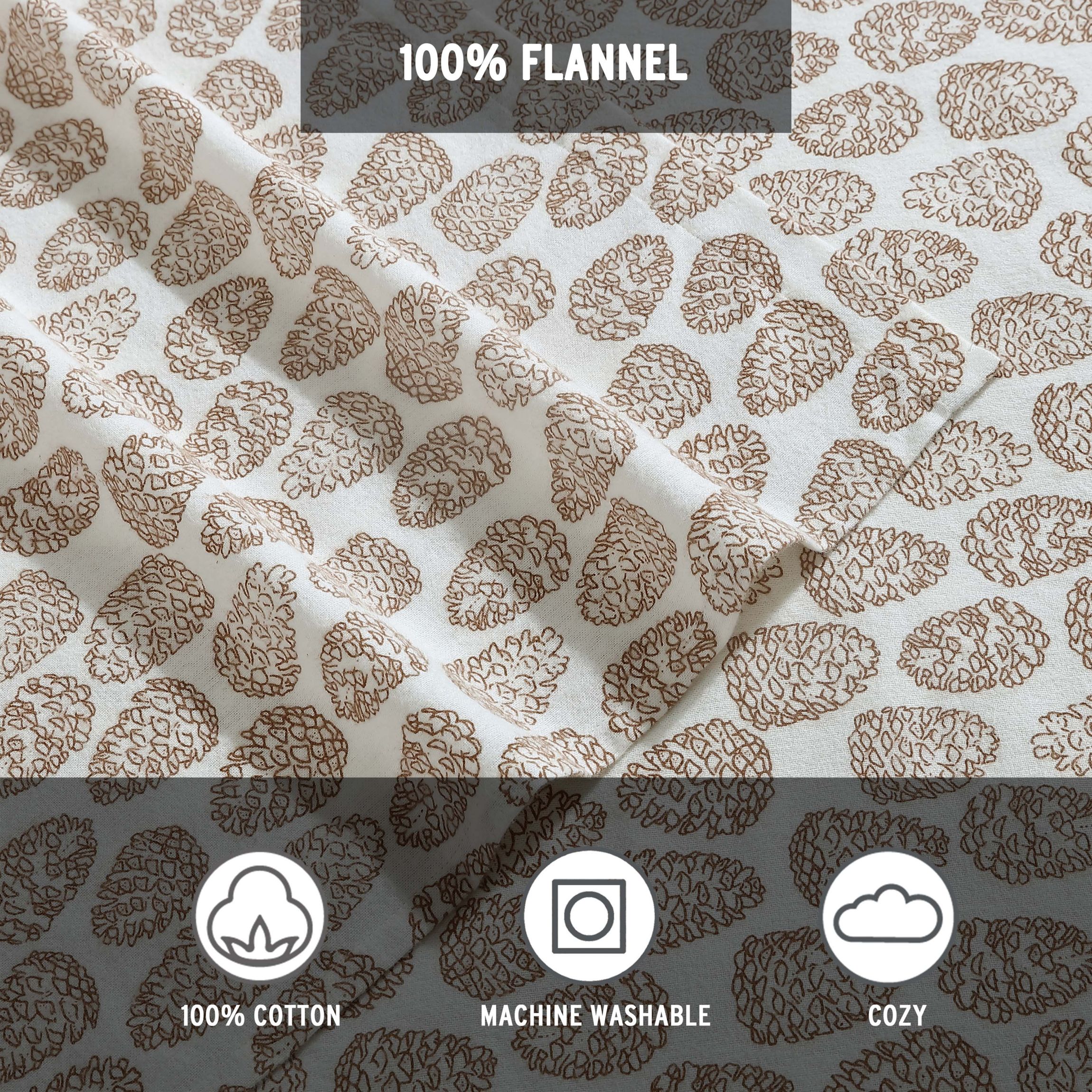 Little Creek Pine Cone 100% Cotton Sheet Set