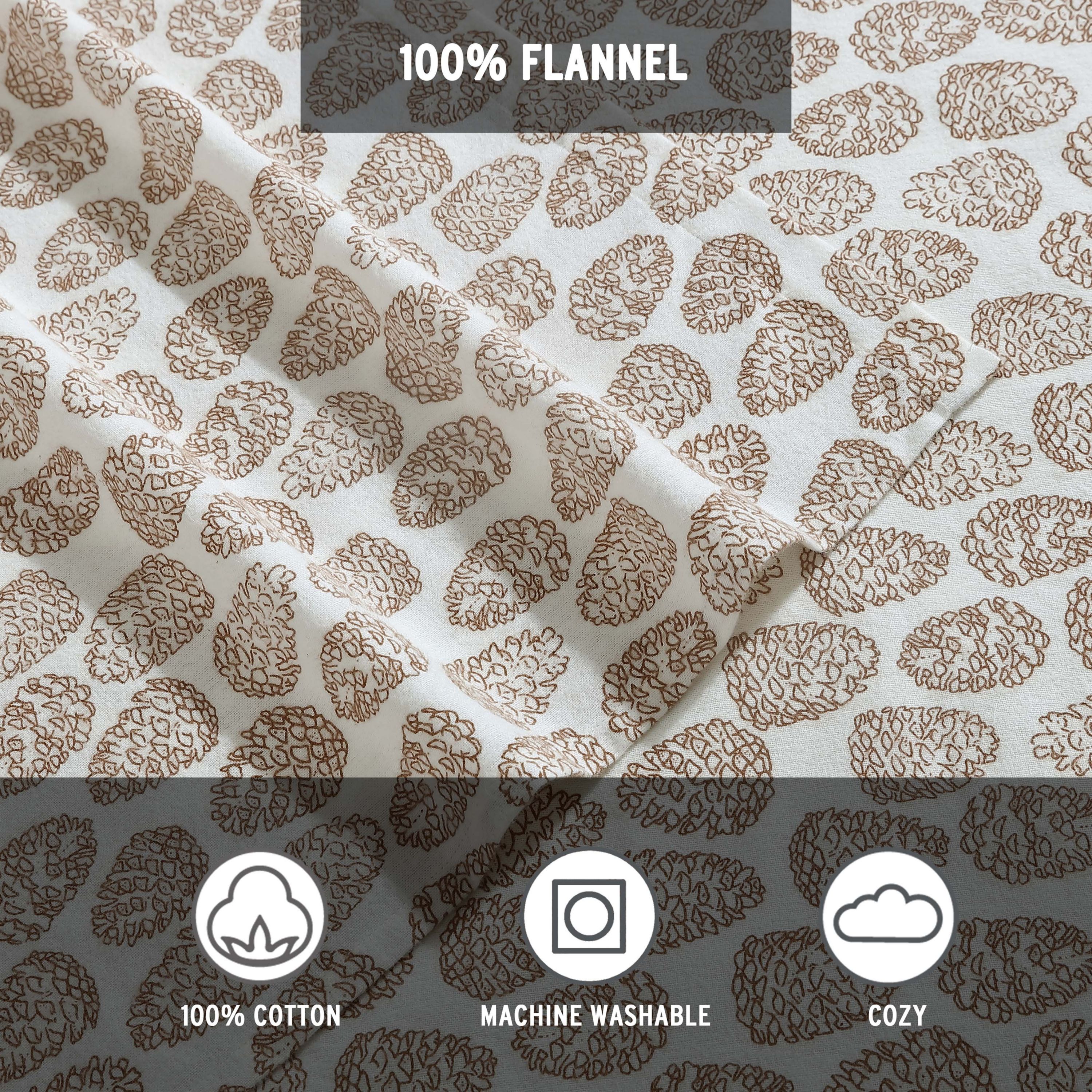 Little Creek Pine Cone 100% Cotton Sheet Set