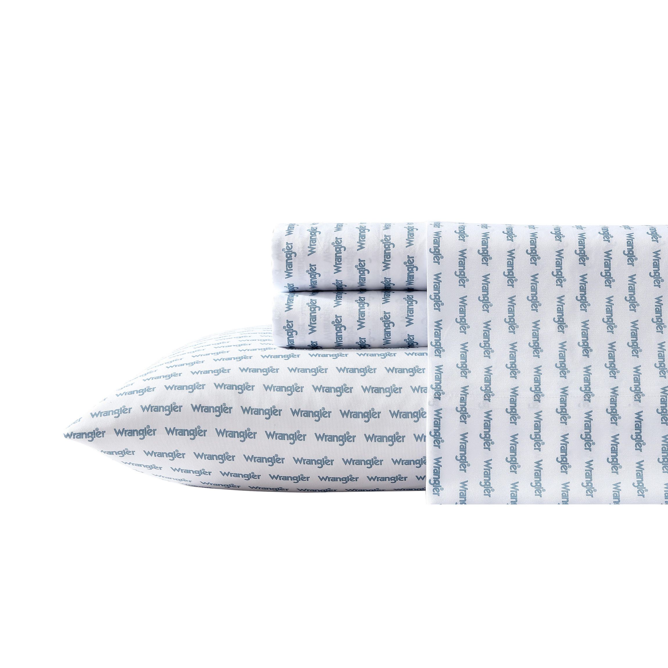 Stamped Logo Microfiber Sheet Set