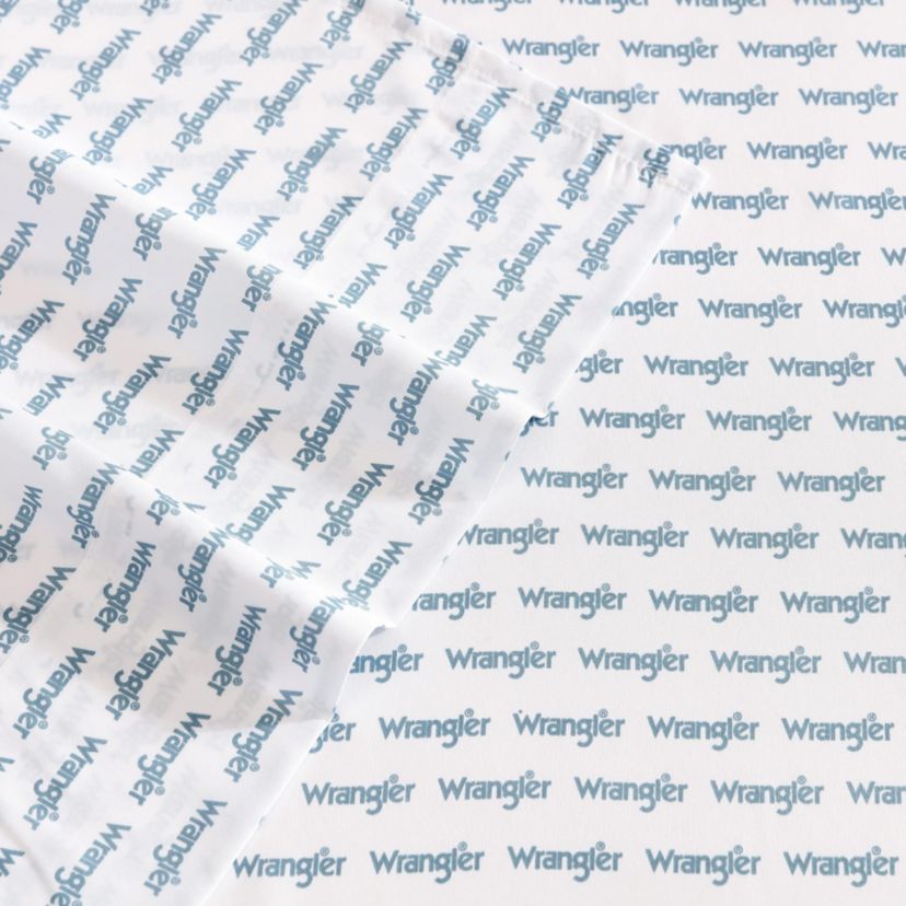 Stamped Logo Microfiber Sheet Set