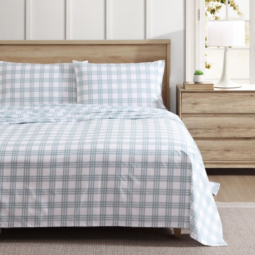 Basic Plaid 100% Cotton Sheet Set