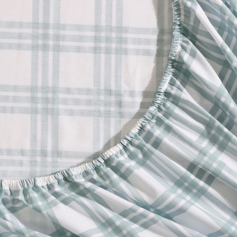Basic Plaid 100% Cotton Sheet Set