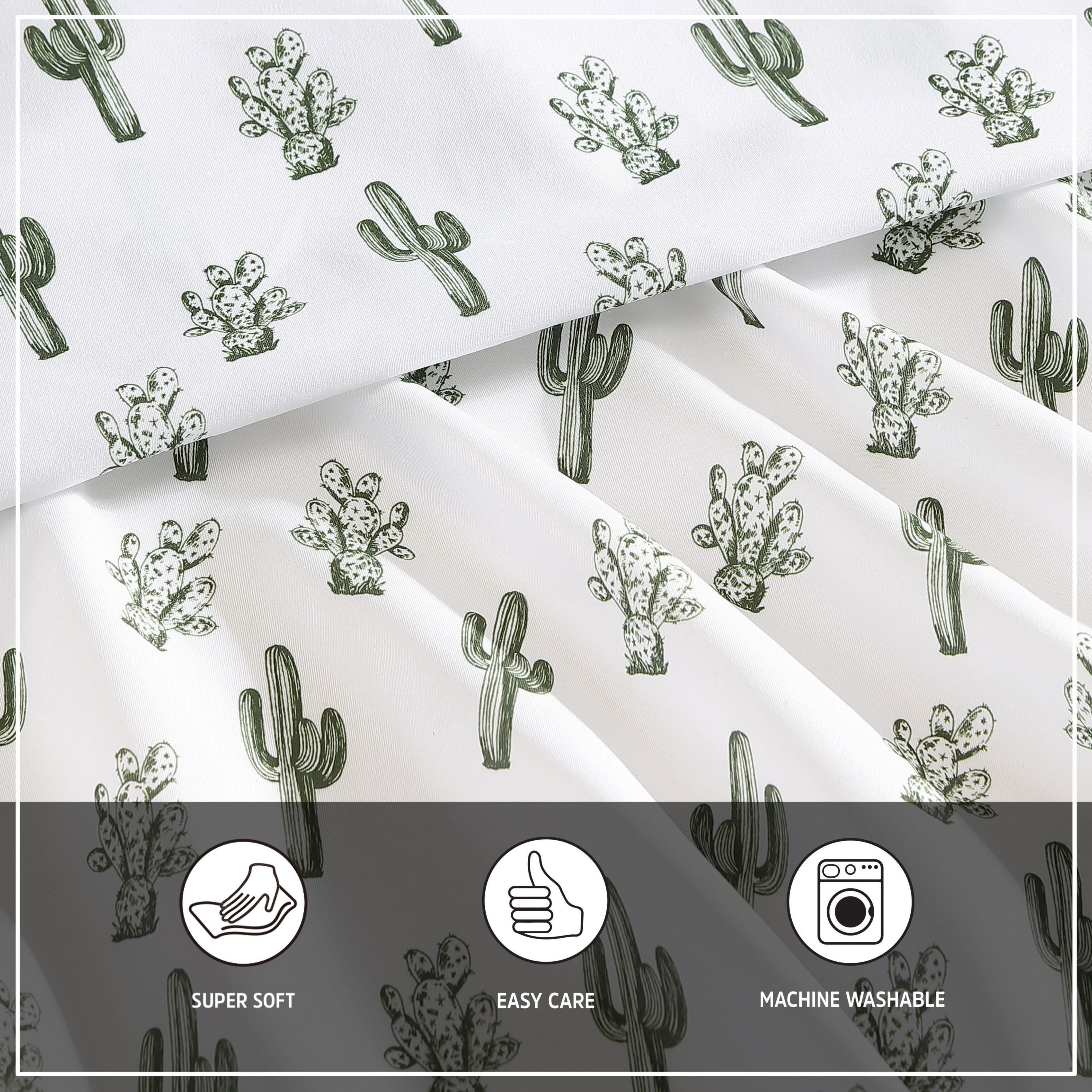 Cacti Microfiber Sheet Set