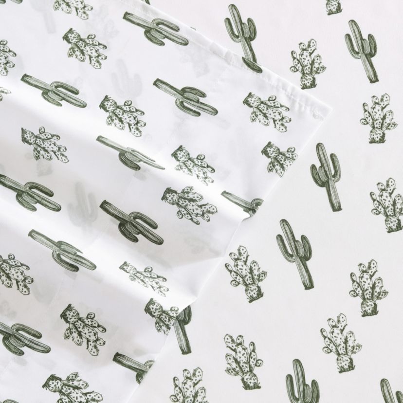 Cacti Microfiber Sheet Set